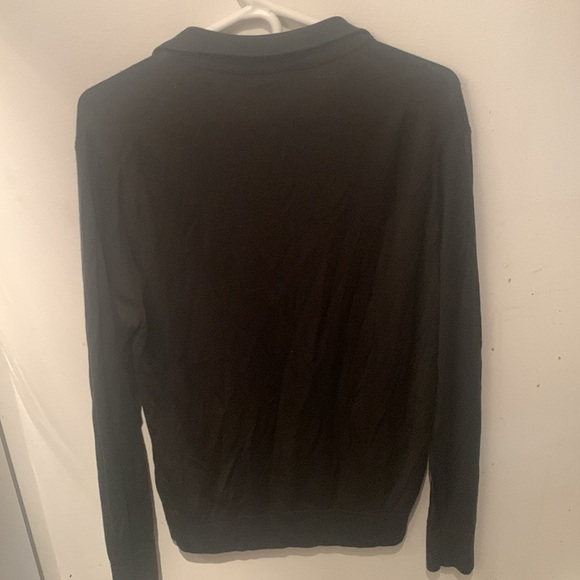 Stunning Dark Brown Brooks Brothers 100% Merino Wool Quarter Zip Sweater SZ M - Picture 6 of 6